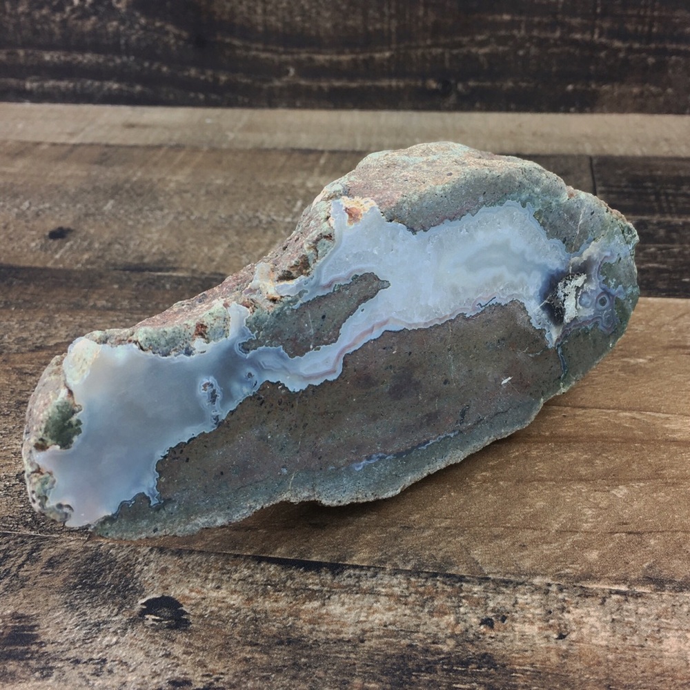 Laguna Agate Quartz Display Rock Polished